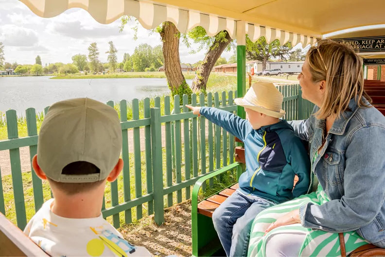 Activities Land Train Lake View at Billing Aquadrome