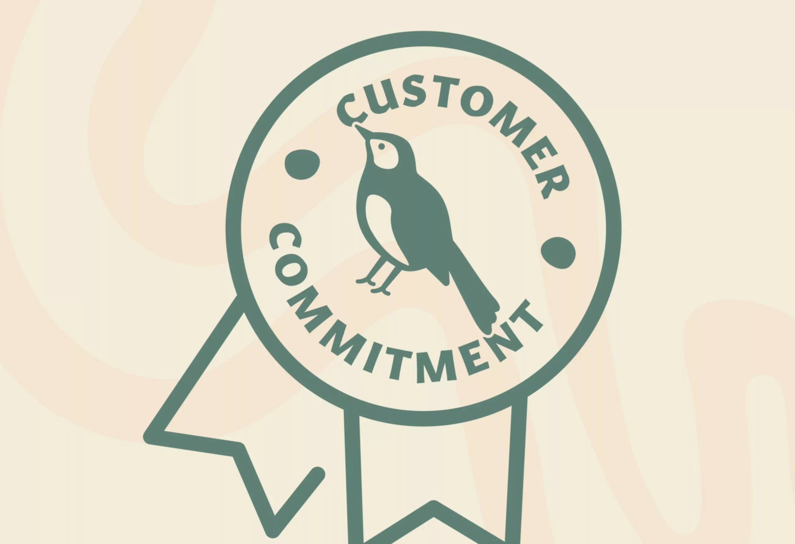 Customer commitment badge icon representing service and guest experience standards at Hayling Island