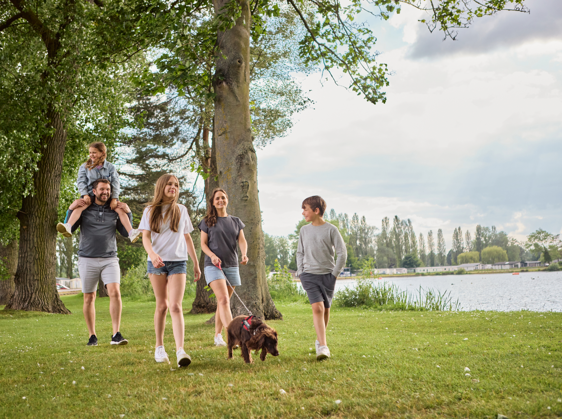 Family Lakeside Walk