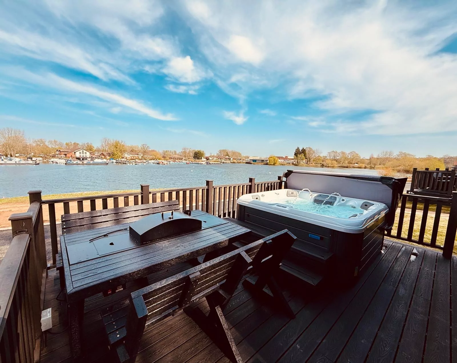 Hot tub patio