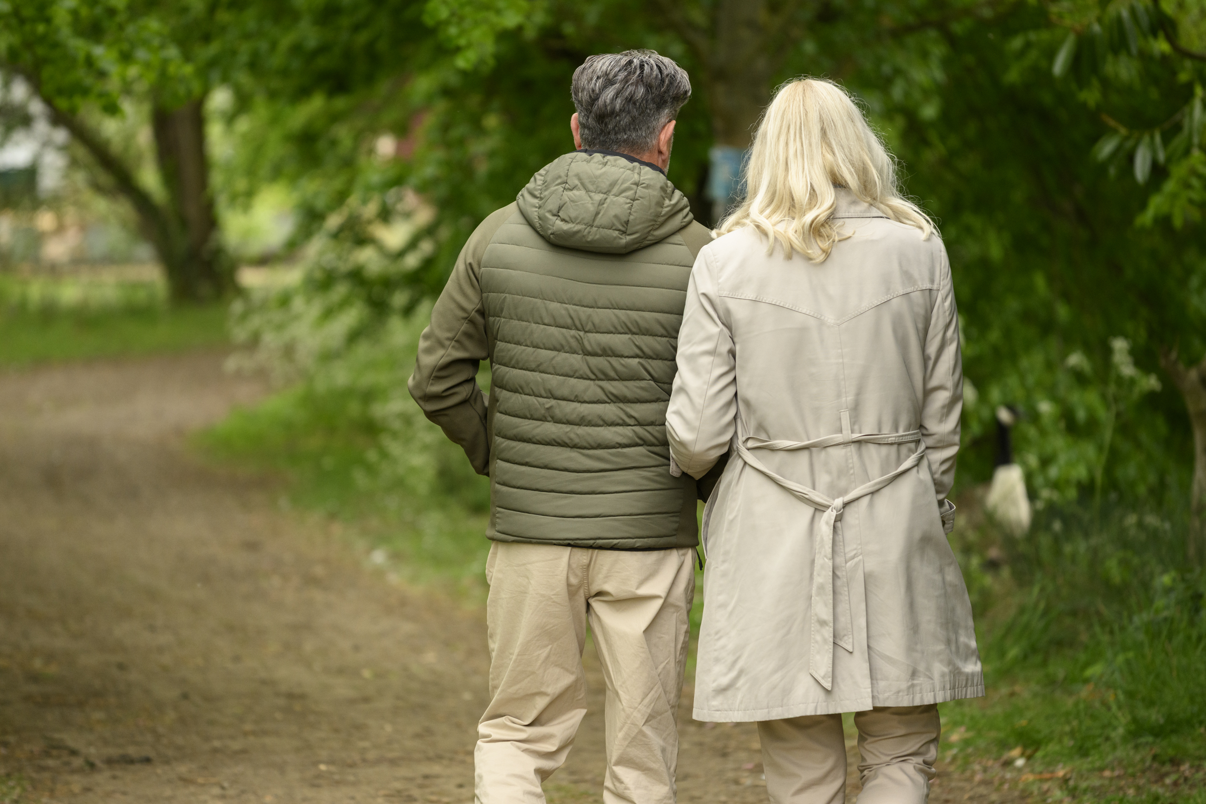 Couple on a walk at Billing Aquadrome