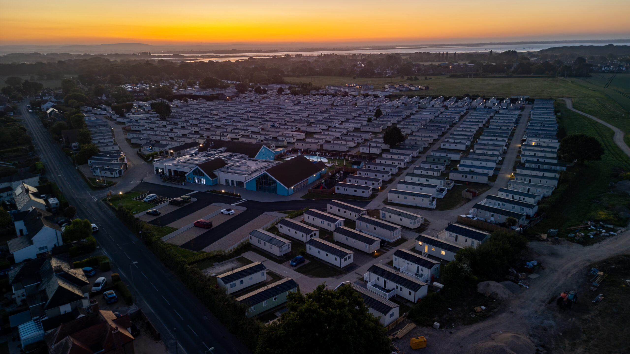 Coastline Sunset at Hayling Island Holiday Park