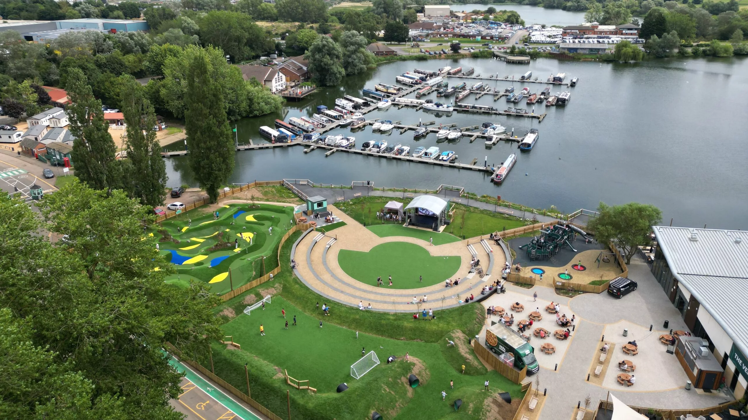 Drone image of Billing Aquadrome