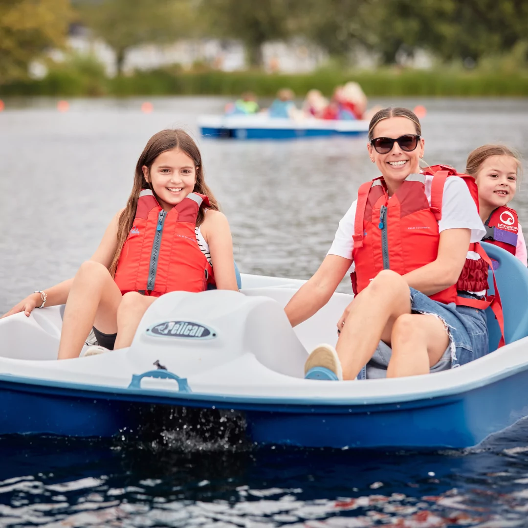 Pedalos are available Billing Aquadrome when you own a static caravan