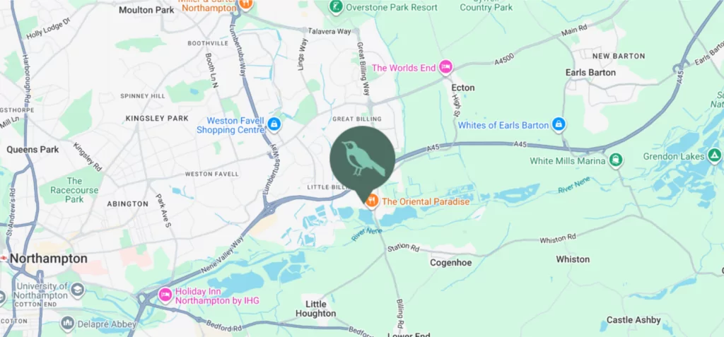 Billing Aquadrome Location On A Map